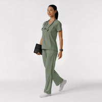 Boundless Women's Bootcut Scrub Pant Sage full scrub set