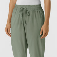 Boundless Women's Bootcut Scrub Pant Sage front detail