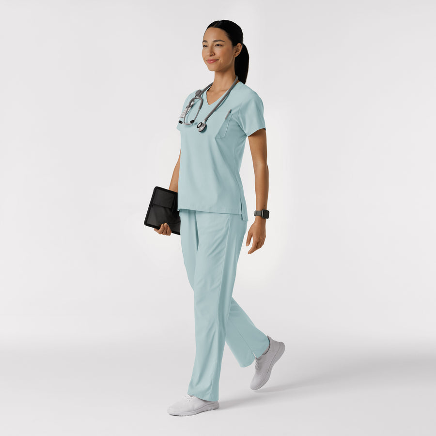 Boundless Women's Bootcut Scrub Pant Sky Blue full scrub set