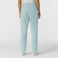 Boundless Women's Bootcut Scrub Pant Sky Blue back view