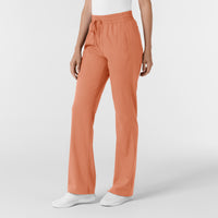 Boundless Women's Bootcut Scrub Pant Terracotta side view