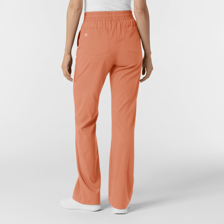 Boundless Women's Bootcut Scrub Pant Terracotta back view