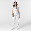 Boundless Women's Bootcut Scrub Pant White full scrub set