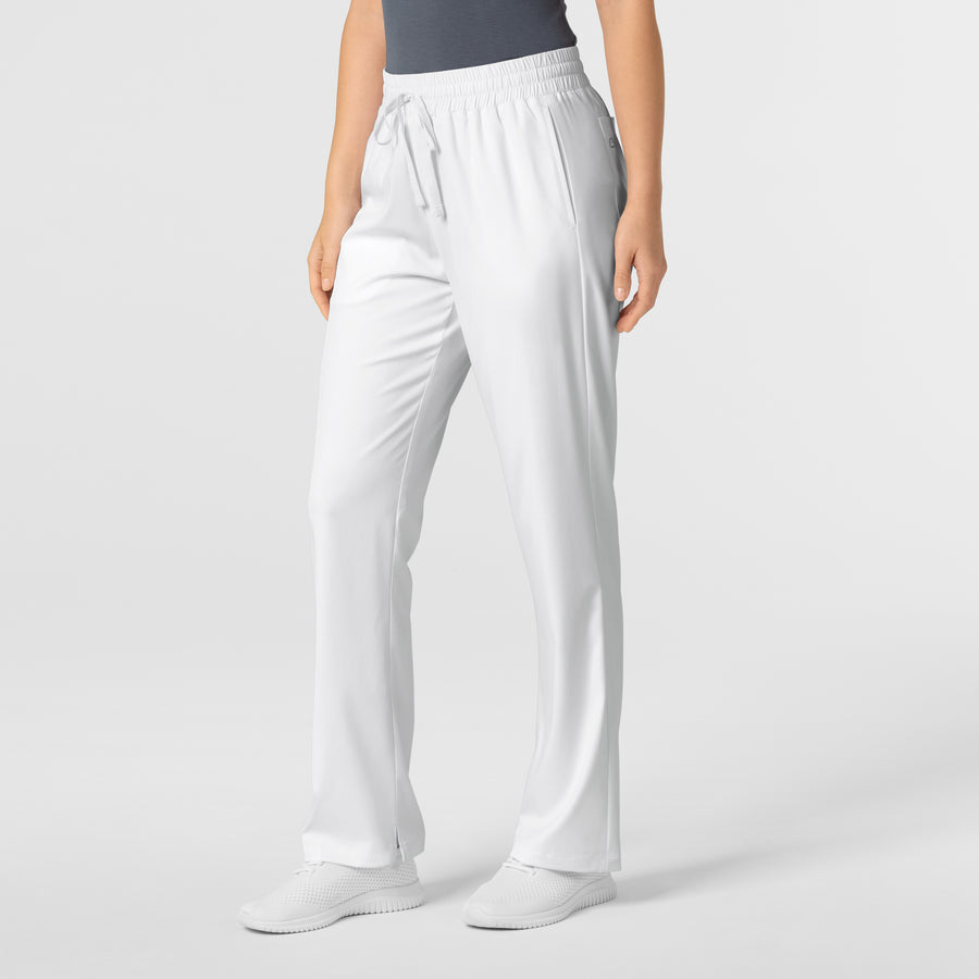 Boundless Women's Bootcut Scrub Pant White side view