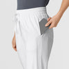 Boundless Women's Bootcut Scrub Pant White hemline detail