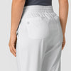 Boundless Women's Bootcut Scrub Pant White back detail