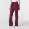 Boundless Women's Bootcut Scrub Pant Wine side view