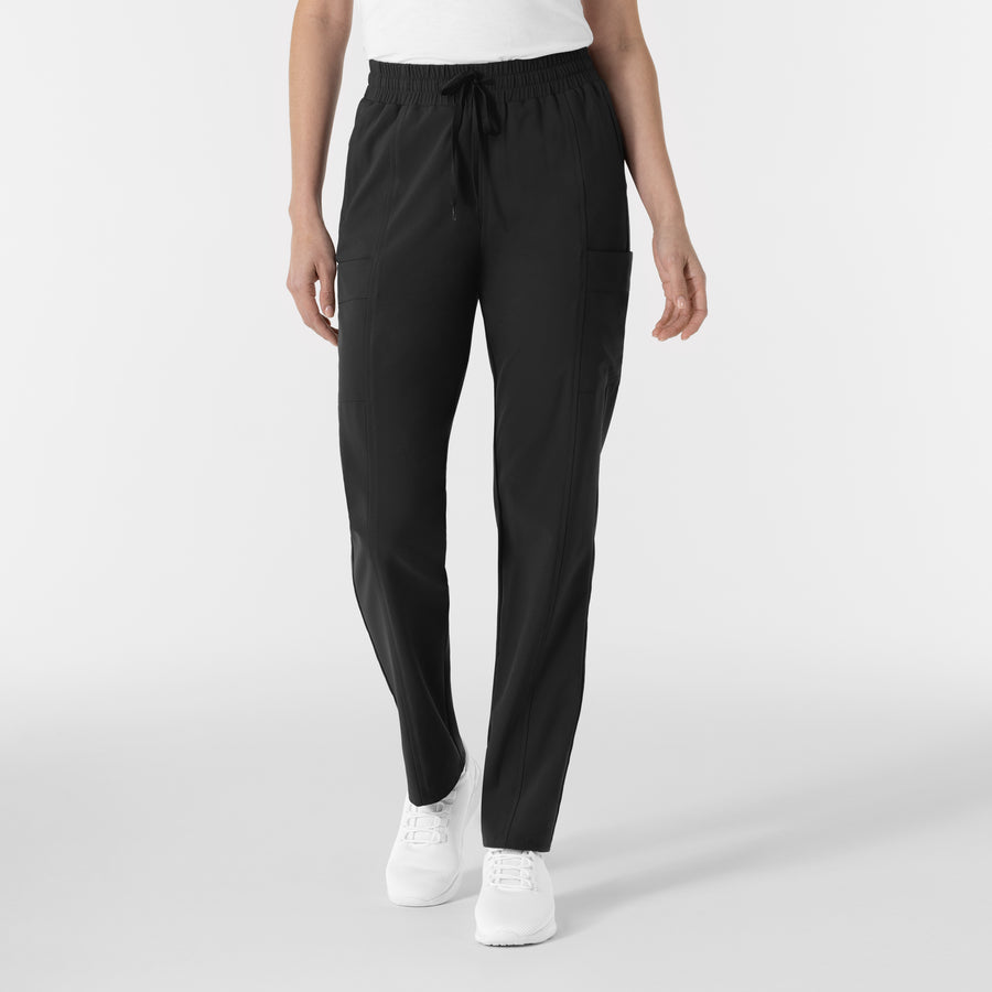 RENEW Women’s High Waist Tapered Scrub Pant - Black