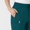 RENEW Women’s High Waist Tapered Scrub Pant Caribbean front detail