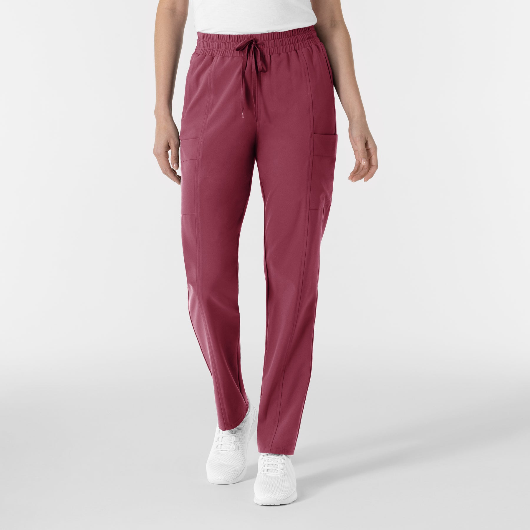 RENEW Women’s High Waist Tapered Scrub Pant Carnation