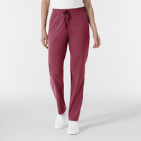 RENEW Women’s High Waist Tapered Scrub Pant Carnation
