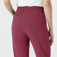 RENEW Women’s High Waist Tapered Scrub Pant Carnation back detail