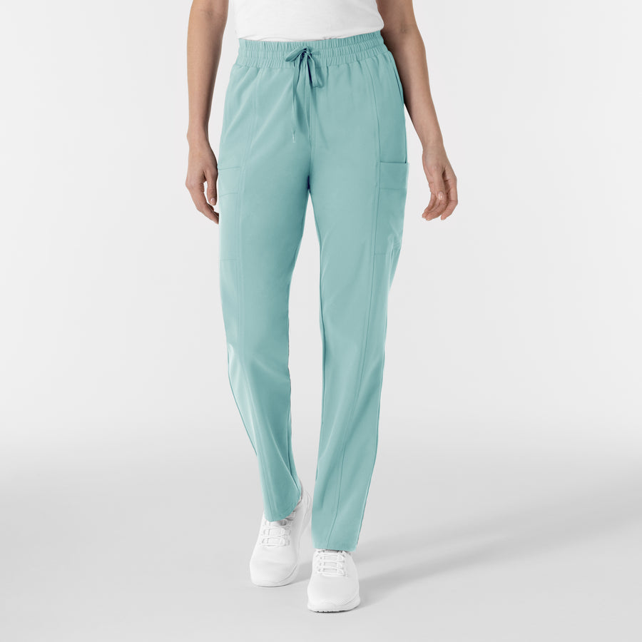 RENEW Women’s High Waist Tapered Scrub Pant - Coastal Blue