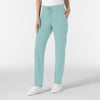 RENEW Women’s High Waist Tapered Scrub Pant Coastal Blue side view