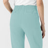 RENEW Women’s High Waist Tapered Scrub Pant Coastal Blue back detail