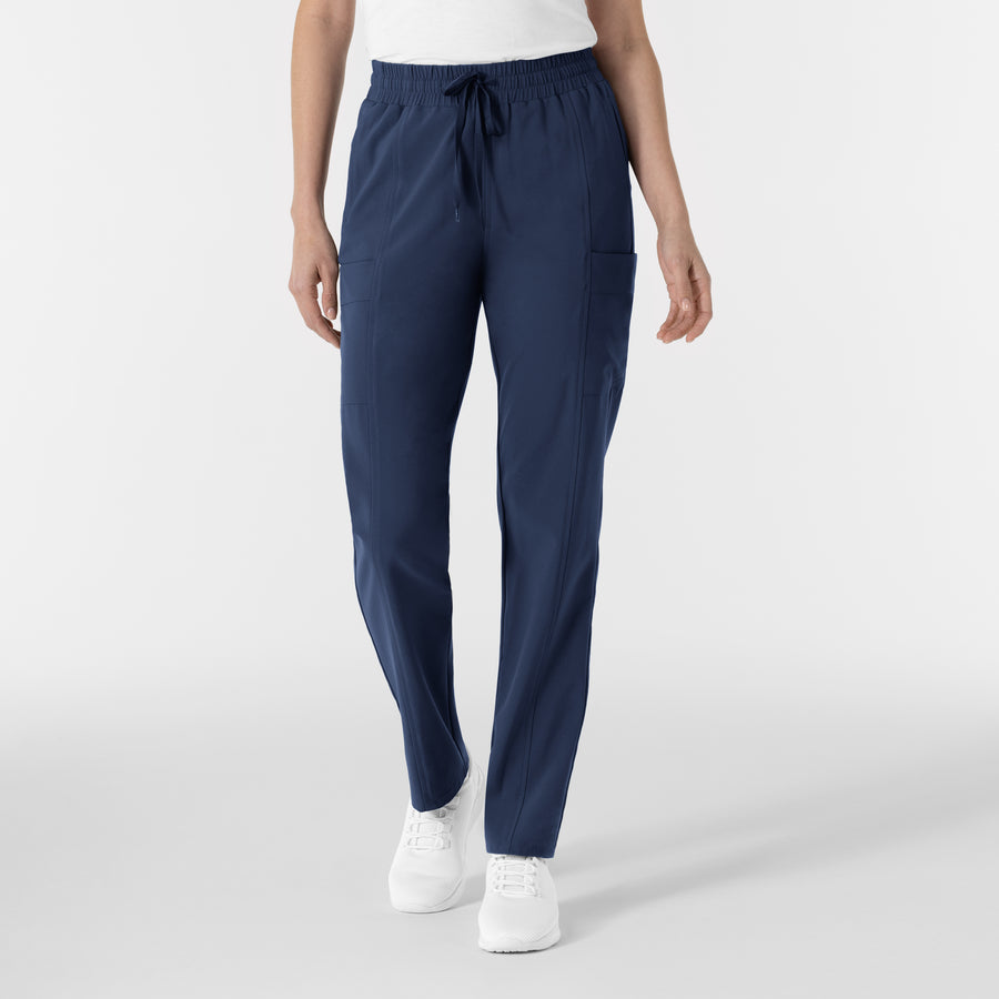 RENEW Women’s High Waist Tapered Scrub Pant - Navy