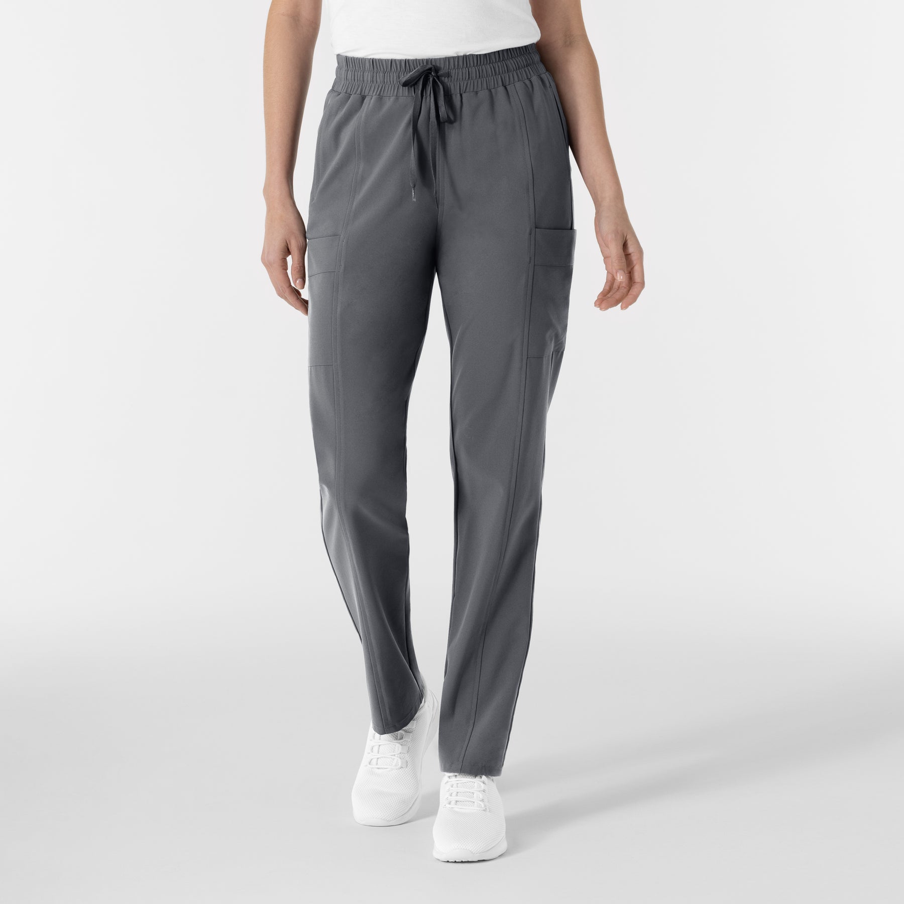 RENEW Women’s High Waist Tapered Scrub Pant - Pewter