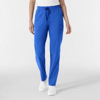 RENEW Women’s High Waist Tapered Scrub Pant - Royal