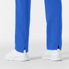 RENEW Women’s High Waist Tapered Scrub Pant Royal side detail 1