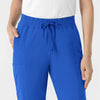 RENEW Women’s High Waist Tapered Scrub Pant Royal hemline detail