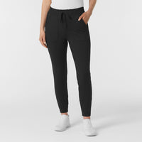 RENEW Knit Women's Track Scrub Pant Black