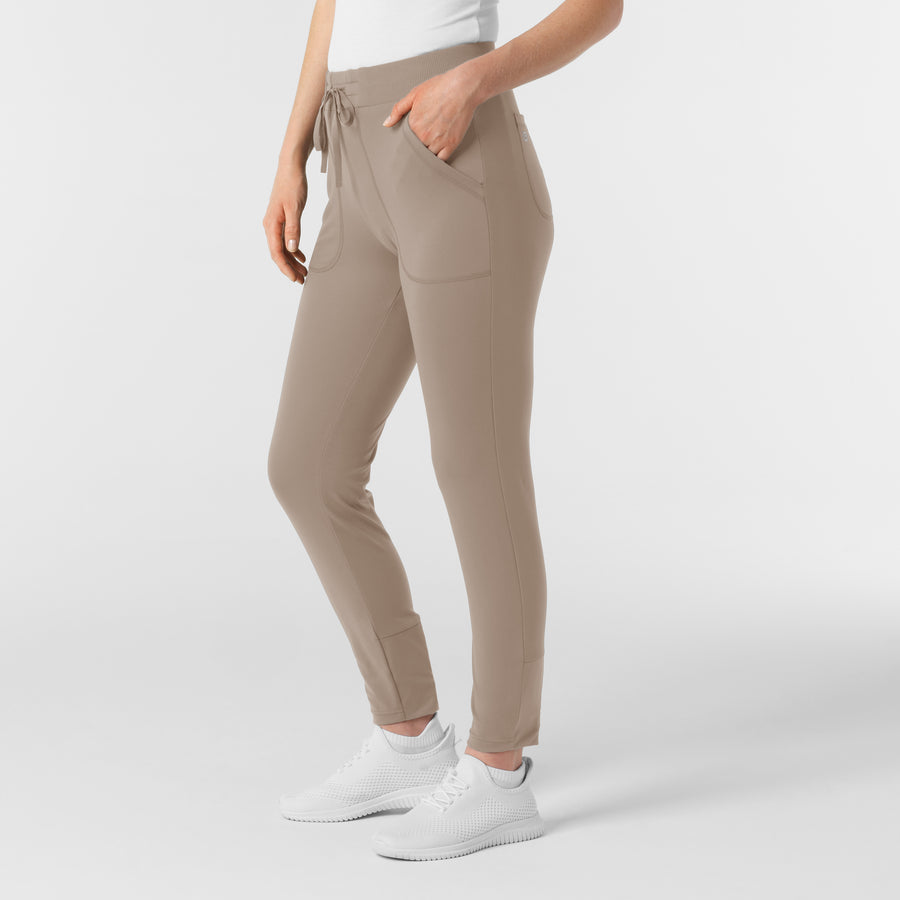 RENEW Knit Women's Track Scrub Pant Haze side view