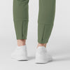RENEW Knit Women's Track Scrub Pant Olive back detail
