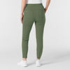 RENEW Knit Women's Track Scrub Pant Olive back view