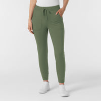 RENEW Knit Women's Track Scrub Pant Olive