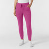 RENEW Knit Women's Track Scrub Pant Raspberry
