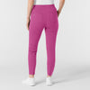 RENEW Knit Women's Track Scrub Pant Raspberry back view