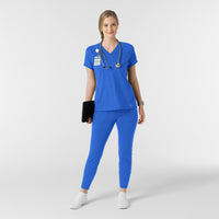 RENEW Knit Women's Track Scrub Pant Royal full scrub set