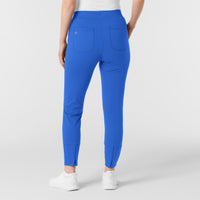 RENEW Knit Women's Track Scrub Pant Royal back view