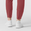 RENEW Knit Women's Track Scrub Pant Ruby back detail