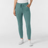 RENEW Knit Women's Track Scrub Pant Vintage Teal