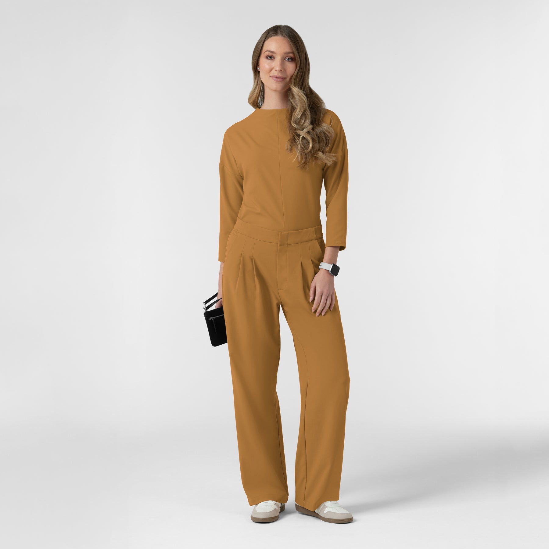 BLK Women's Pleated Wide Leg Scrub Trouser Auburn full scrub set