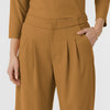 BLK Women's Pleated Wide Leg Scrub Trouser Auburn front detail