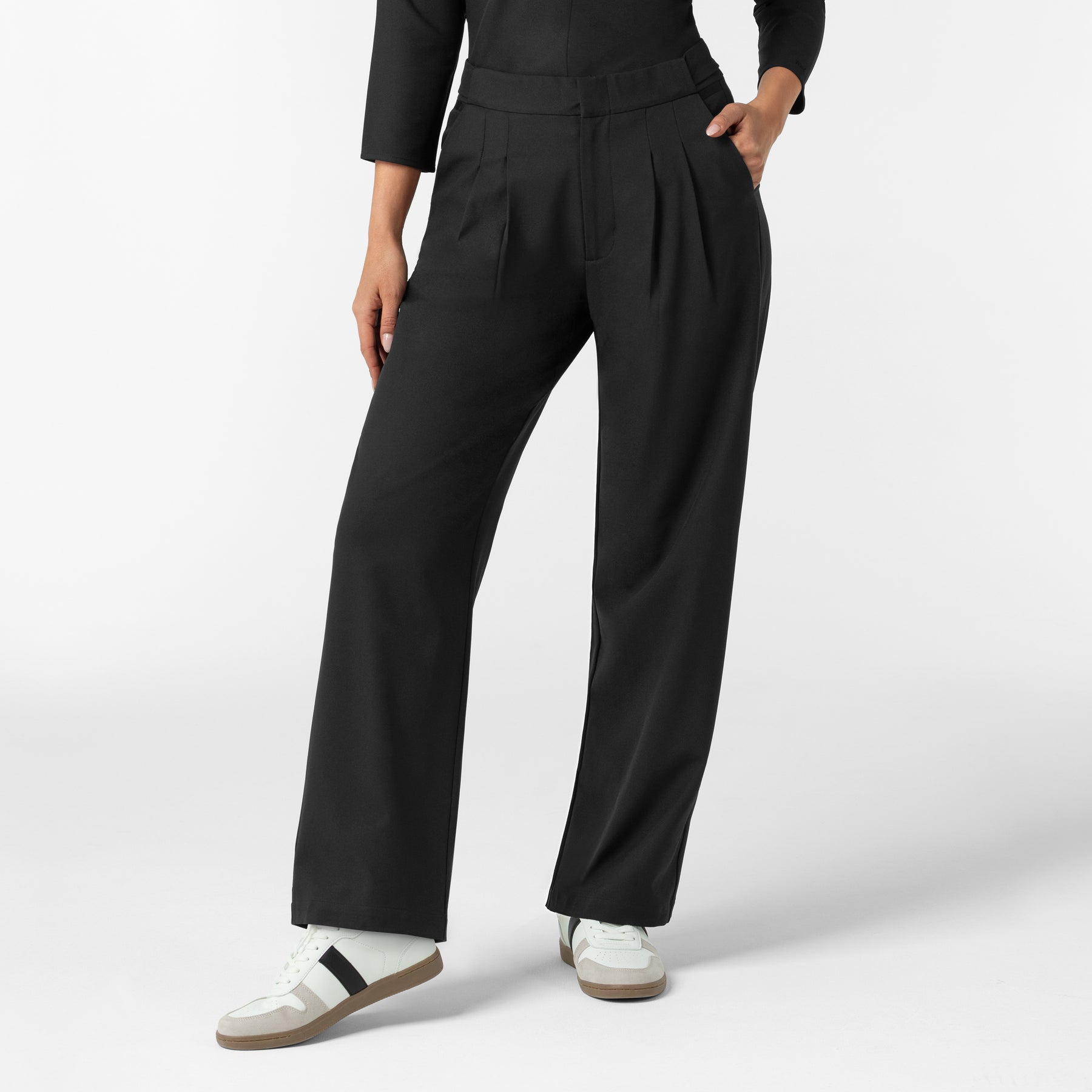 BLK Edit Womens Wide Leg Scrub Trouser – Wink Scrubs
