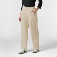BLK Edit Women's Wide Leg Scrub Trouser - Coconut Milk