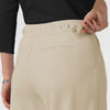 BLK Edit Women's Wide Leg Scrub Trouser - Coconut Milk