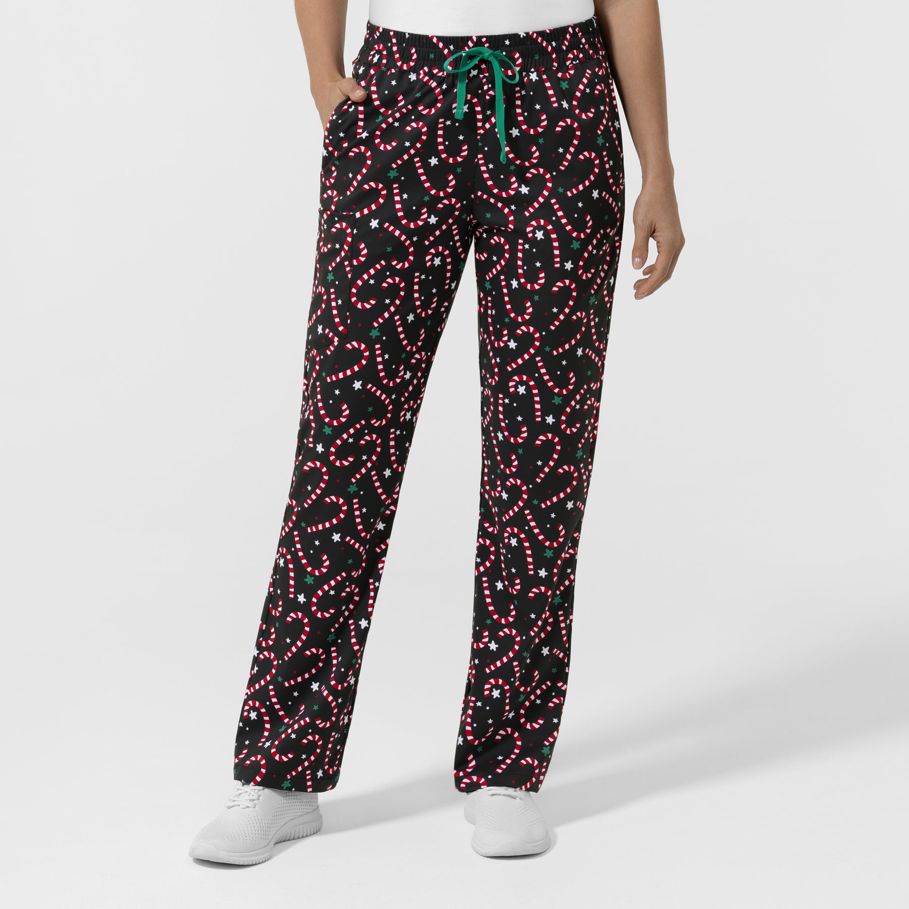 Boundless Women's Bootcut Scrub Pant Merry and Minty Black