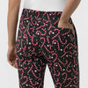 Boundless Women's Bootcut Scrub Pant Merry and Minty Black front detail