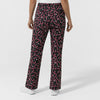 Boundless Women's Bootcut Scrub Pant Merry and Minty Black back view
