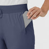 AURA Women's Grace Mid Rise Bootcut Scrub Pant - Slate Blue
