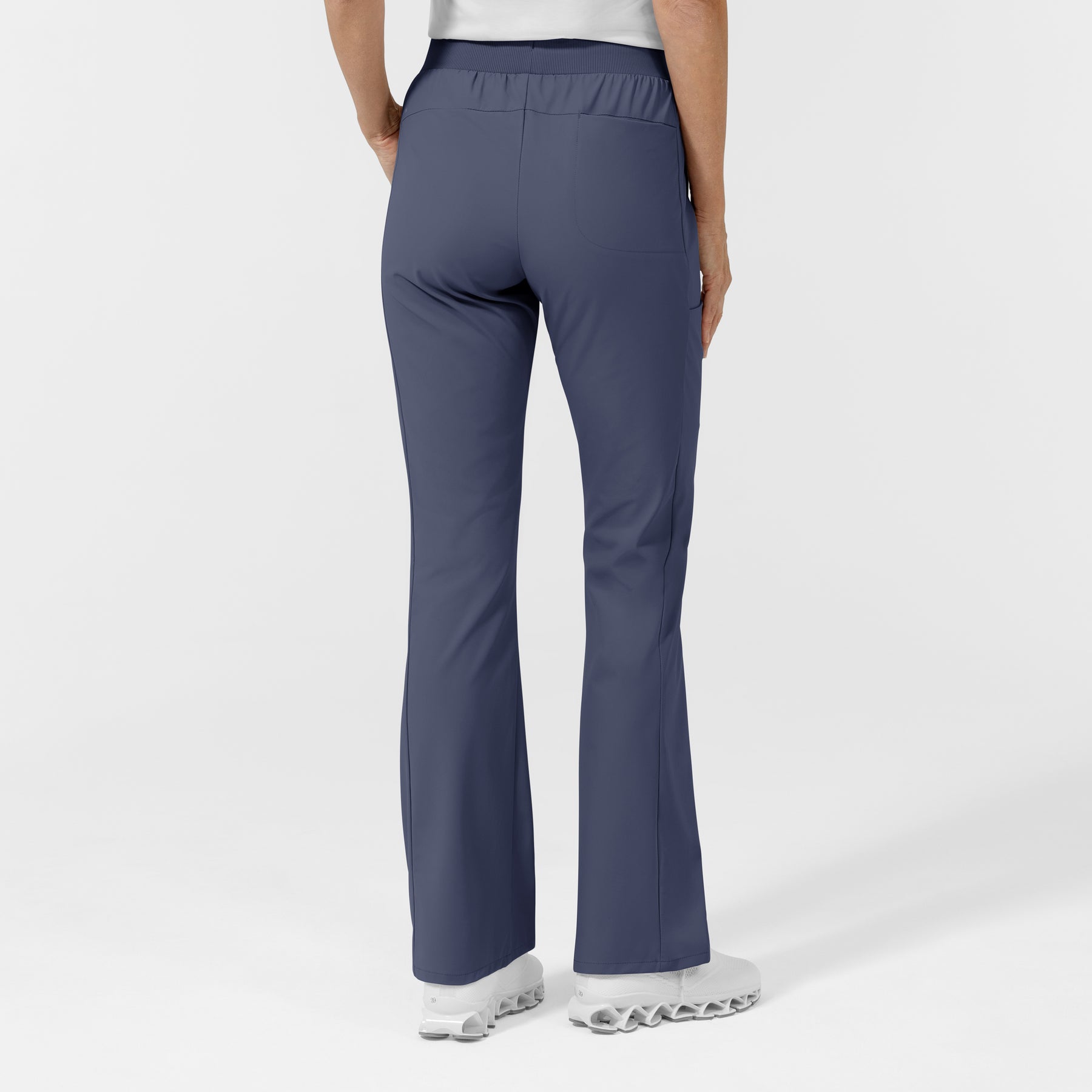 AURA Women's Grace Mid Rise Bootcut Scrub Pant - Slate Blue