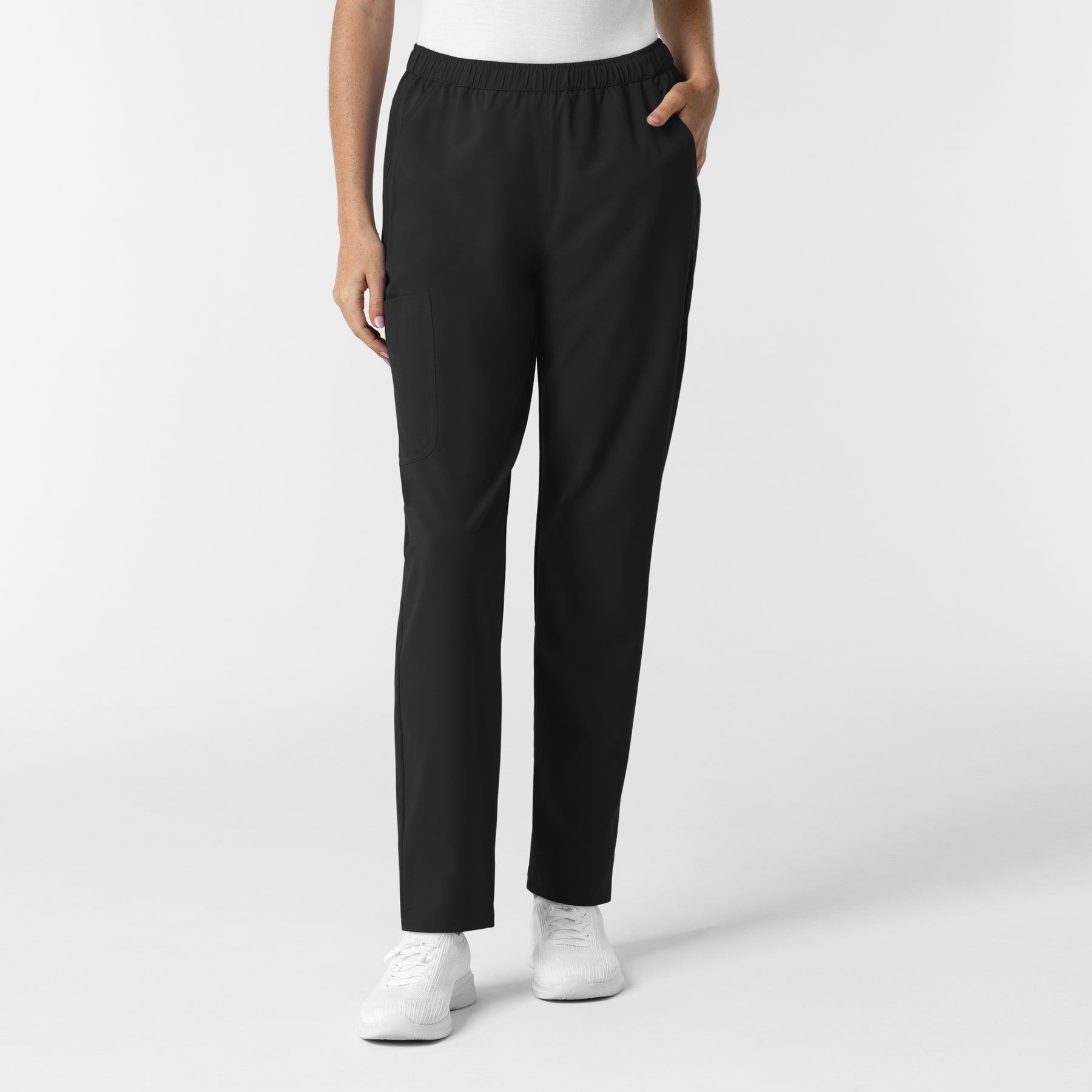 NURTUR Women's Slim Leg Scrub Pant Black