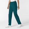 NURTUR Women's Slim Leg Scrub Pant Caribbean side view
