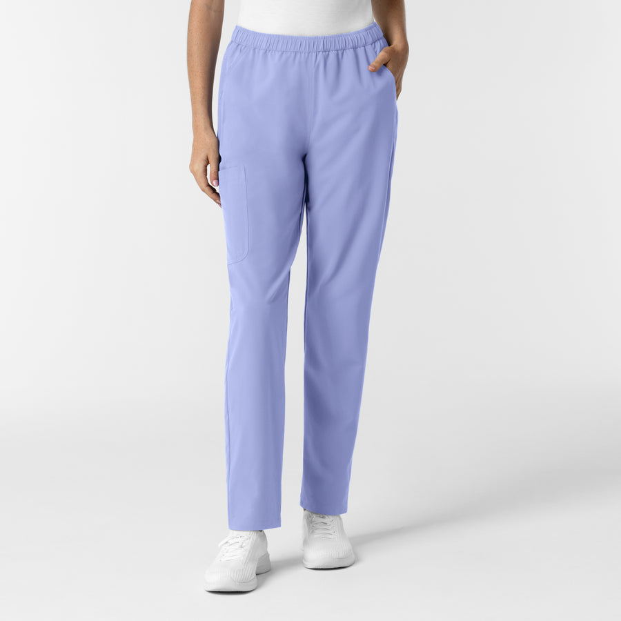 NURTUR Women's Slim Leg Scrub Pant Ceil Blue