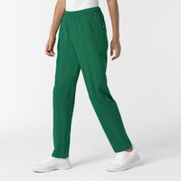 NURTUR Women's Slim Leg Scrub Pant Hunter side view