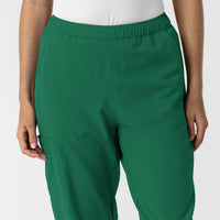NURTUR Women's Slim Leg Scrub Pant Hunter front detail